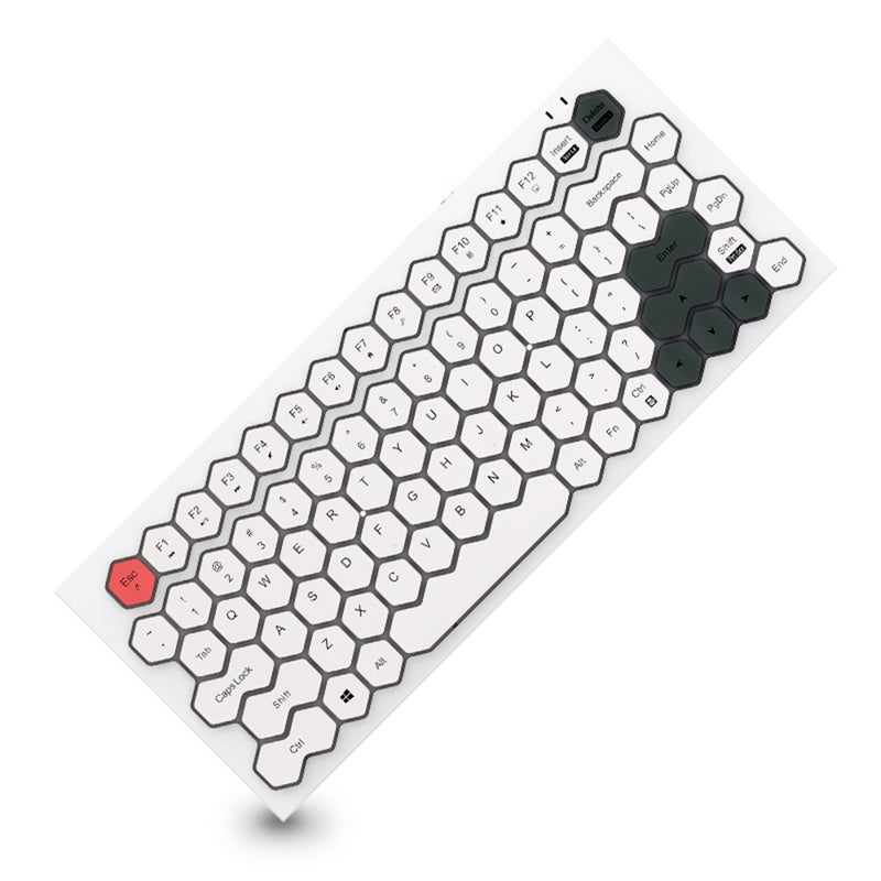 Mofii Phoneix Wireless BT Keyboard Mixed Color 83 Key Mini Portable Girls Keyboard for Phone/Tablet/Laptop White - Image 2