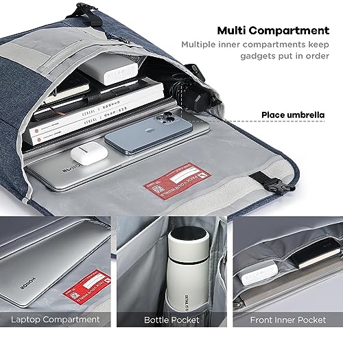 OIWAS Messenger Bag for Men, 15.6 Inch Laptop Crossbody Bags Women Casual Satchel Shoulder Bag College Travel Office Briefcase - Image 2
