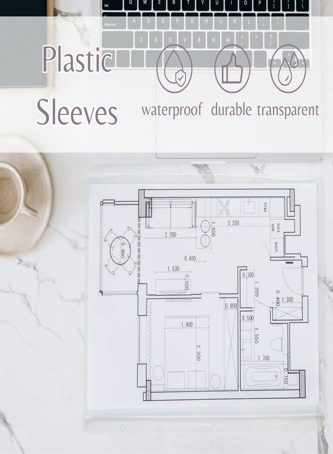 Corbekel 20 Pack 8.5" x 11" Sheet Protectors, Clear Waterproof Resealable Page Protectors for Birth Certificate, Plastic Document Cover Holder, Vertical Style - Image 4