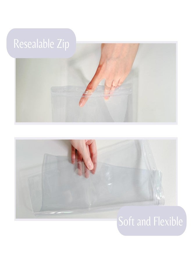 Corbekel 20 Pack 8.5" x 11" Sheet Protectors, Clear Waterproof Resealable Page Protectors for Birth Certificate, Plastic Document Cover Holder, Vertical Style - Image 3