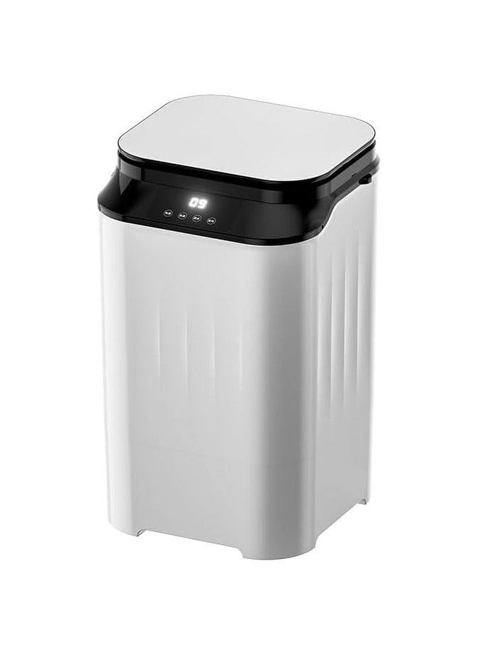 غسالة محمولة، 2 في 1 ضوء أزرق مدمجة محمولة غسالة أحذية كهربائية مصغرة مجفف دوار سعة 7 لتر، آلة غسيل شبه أوتوماتيكية - Image 1