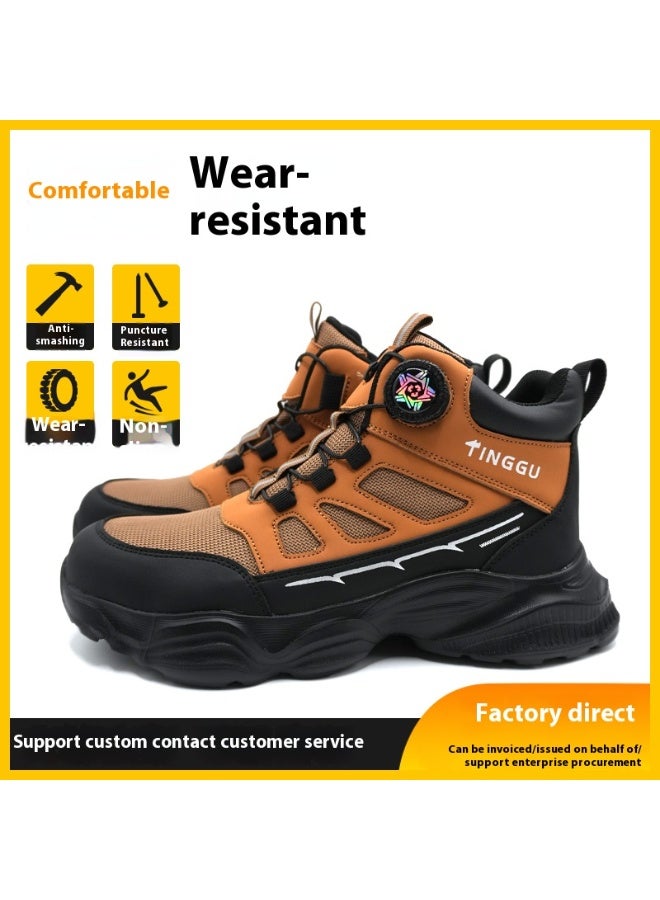 Steel Toe Shoes for Men Lightweight Safety Shoes Comfortable Puncture Proof Slip On Indestructible Work Shoes and Fashion Sneakers. - Image 2