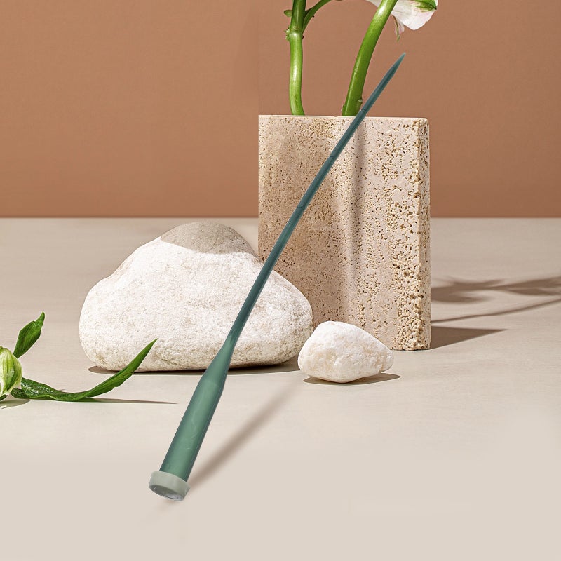🌱 ٢٥ قطعة أنابيب بلاستيكية خضراء مع أغطية قابلة لإعادة الاستخدام لأنابيب ماء سيقان الأزهار الطازجة - Image 2