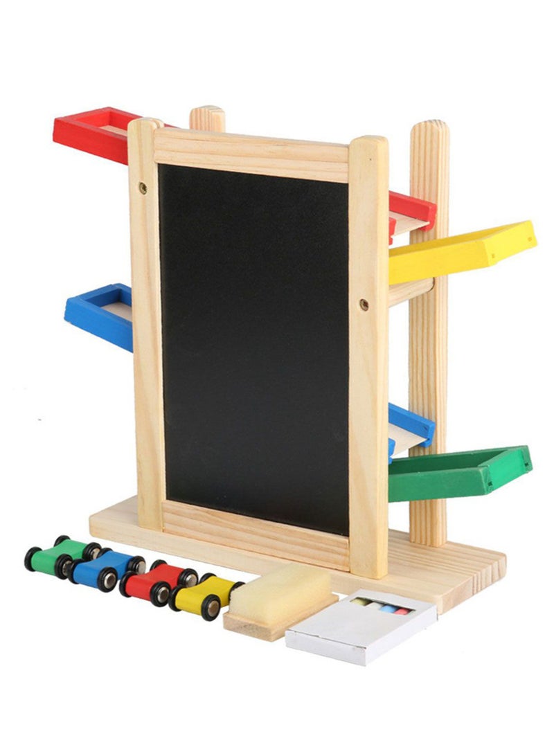 Wooden Board For Teaching Children To Draw With a Racing Track - Image 1