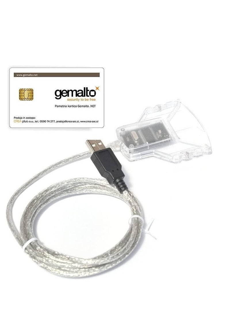 Generic - CT30 USB Smart Card Reader, USB CCID Connector, 2Kbps/826Kbps Read & Write Speed, 4.8MHz Clock Frequency, Min 100000 Card Insertion Cycles, Emirates ID Reader | A1261962A - Image 1