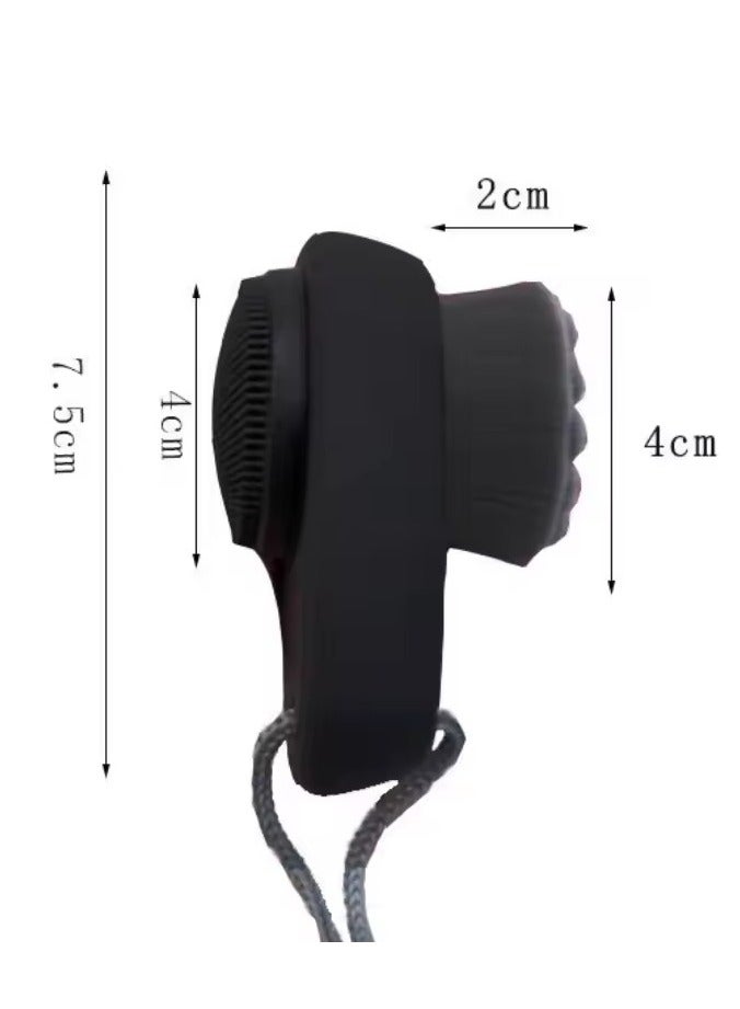 Goolsky Face Care Tool Massage Scrubber Facial Cleansing Brush Wash Face Brush Soft Bamboo Charcoal Facial Cleansing Brush - Image 2