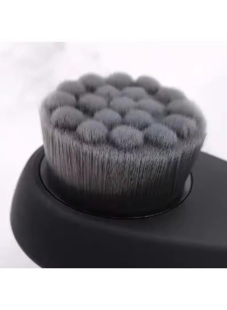 Goolsky Face Care Tool Massage Scrubber Facial Cleansing Brush Wash Face Brush Soft Bamboo Charcoal Facial Cleansing Brush - Image 5