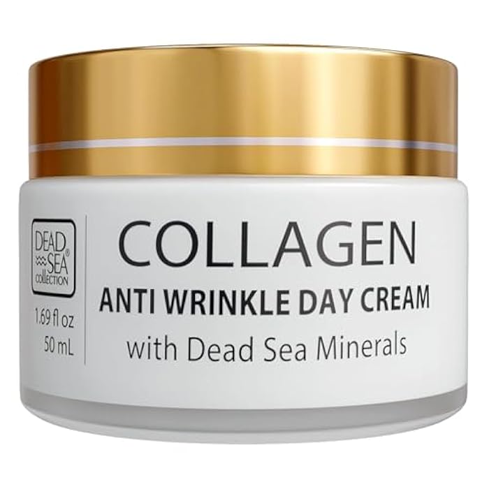 Dead Sea Collection Day Cream for Face with 3X Collagen, Dead Sea Minerals, and Vitamin E – Anti Aging Nourishing Skin Care Moisturizer to Reduce Wrinkles (1.69 fl. oz) - Image 1