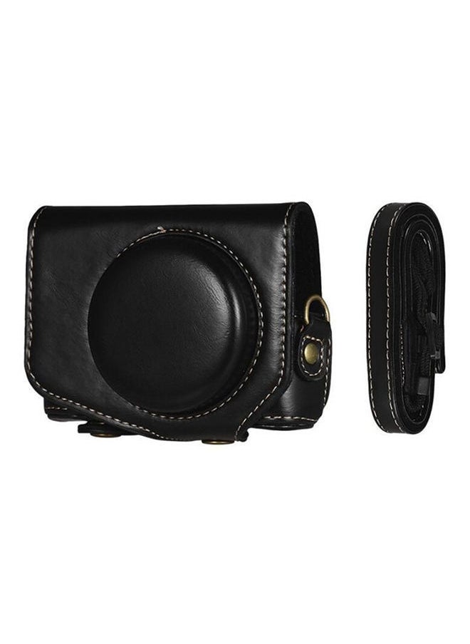 NIBEMINENT Protective Camera Case With Strap For Canon Powershot G7 X Mark II/G7X II Black  - Image 1