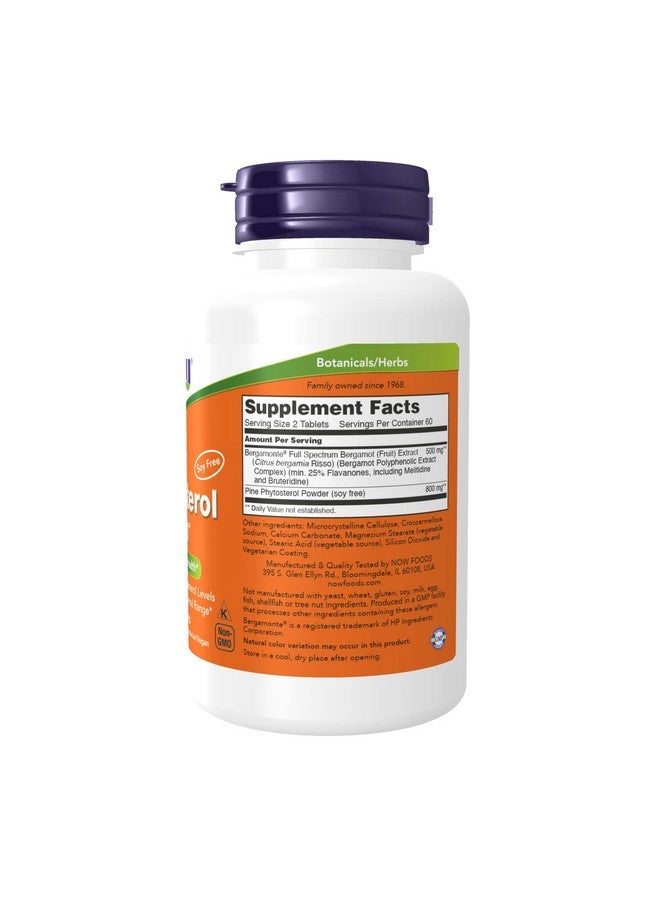 now Supplements Cholesterol Pro™ With Bergamonte™ And Plant Sterols Cardiovascular Health* 120 Tablets - Image 3