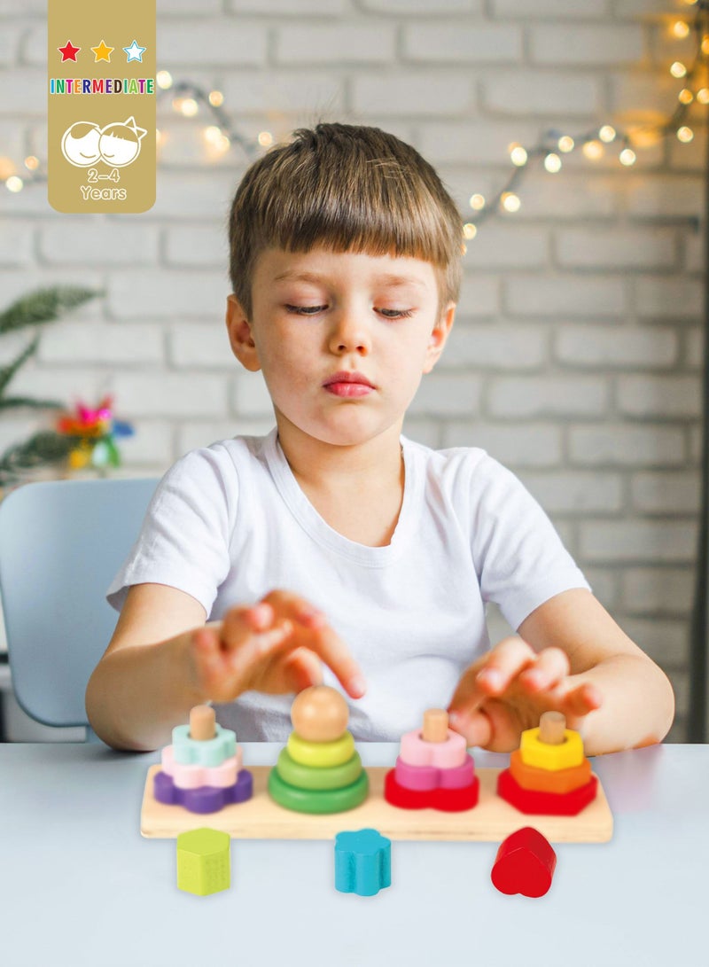 al ostoura toys Four Column Tower Shape Match - Image 2