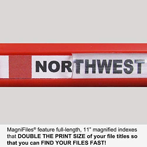 Ultimate Office MagniFile® Sliding Bars Bind and Index Any Standard File Folder or Loose Pages Up to 65 Sheets. Secure Your Documents and Find Files Fast! (Set of 10, Assorted Colors) - Image 4