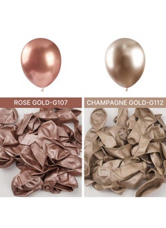 Metallic Rose Gold Balloons, 52 Pcs 12 Inch Rose Gold Balloons, Latex Balloons For Balloon Garland Arch As Birthday Decorations, Wedding Decorations, Baby Shower Decorations, Rose Gold-G107 - pzsku/Z2D057800DB6557C9D02FZ/45/_/1734347128/6d7fcca1-98d6-46fd-87f5-7b26571aa27a