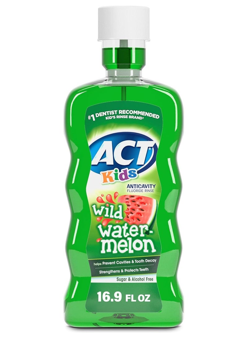 ACT ACT Kids Anticavity Fluoride Rinse Wild Watermelon 500ml  - Image 1