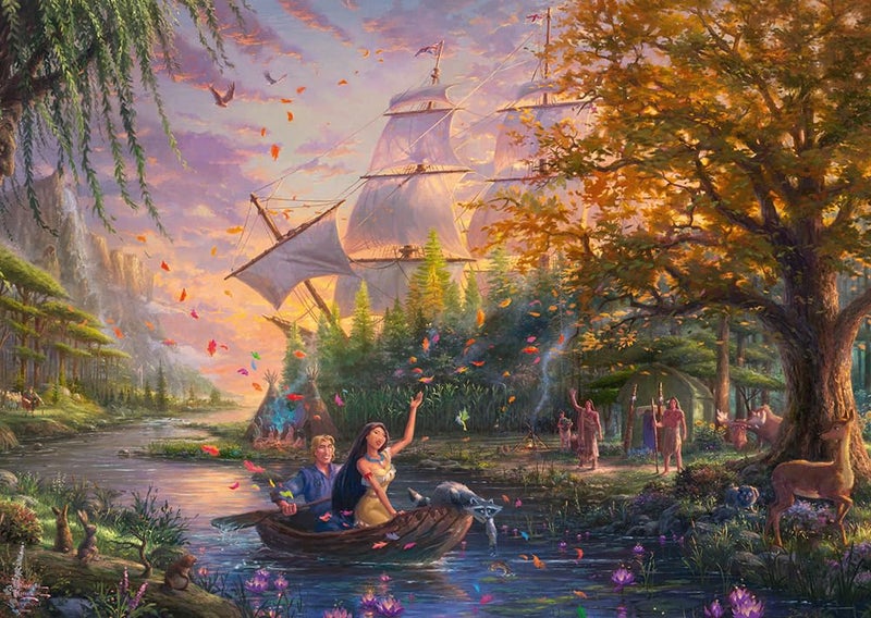 Schmidt Thomas Kinkade Disney Pocahontas Puzzle 1000pc Puzzle Ages 12 1 Players - Image 2