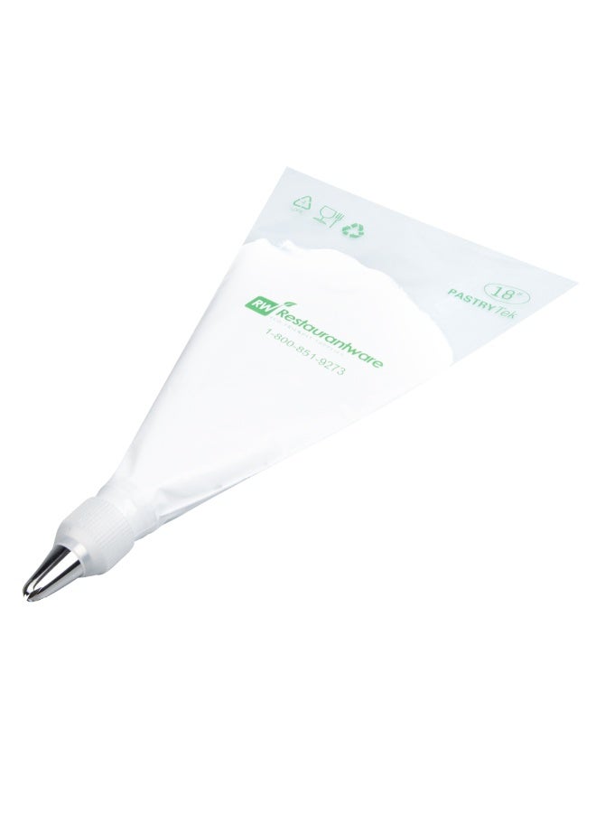 Restaurantware فوهة تزيين المعجنات من باسري تيك، فوهة زهور قابلة لإعادة الاستخدام - #2D، فوهة معجنات مقاومة للانبعاج، من الفولاذ المقاوم للصدأ، آمنة في غسالة الصحون، لتزيين الكب كيك، الكعك، أو البسكويت - Image 2