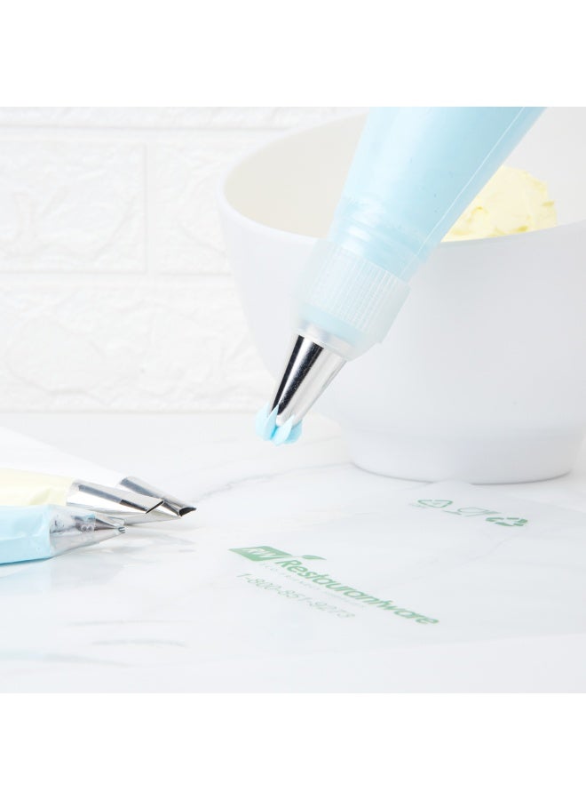 Restaurantware فوهة تزيين المعجنات من باسري تيك، فوهة زهور قابلة لإعادة الاستخدام - #2D، فوهة معجنات مقاومة للانبعاج، من الفولاذ المقاوم للصدأ، آمنة في غسالة الصحون، لتزيين الكب كيك، الكعك، أو البسكويت - Image 4