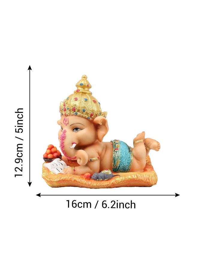 Tied Ribbons Decorative Ganesh Idol Statue Showpiece (Multi, 16 cm X 12.9 cm) - Diwali Decoration Items for Home Decor Mandir Temple Living Room Pooja Room Office Table Decorative Diwali Gifts - pzsku/Z2D05BF781CDF508A4297Z/45/_/1740982495/d9911eed-17ab-42f7-98cd-79c84342ba23