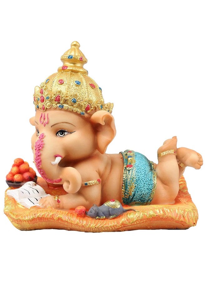 Tied Ribbons Decorative Ganesh Idol Statue Showpiece (Multi, 16 cm X 12.9 cm) - Diwali Decoration Items for Home Decor Mandir Temple Living Room Pooja Room Office Table Decorative Diwali Gifts - pzsku/Z2D05BF781CDF508A4297Z/45/_/1740982510/97dbd6f0-5232-4025-80e5-2622595749f4