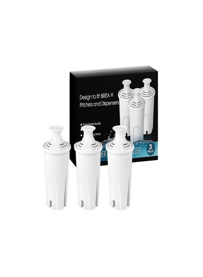 Nispira OB03 Water Filter Replacement for Brita Water Pitchers and Dispensers, Classic 35557, Mavea 107007, Removes Chlorine, Lead, Odor, Color Reduce Water Hardness, 3 Packs - Image 1