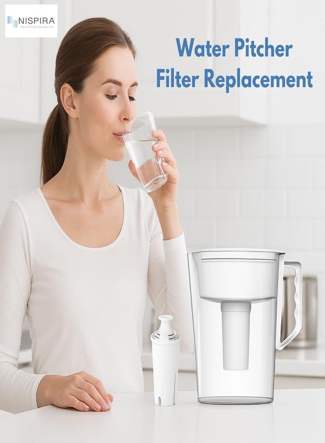 Nispira OB03 Water Filter Replacement for Brita Water Pitchers and Dispensers, Classic 35557, Mavea 107007, Removes Chlorine, Lead, Odor, Color Reduce Water Hardness, 3 Packs - Image 2