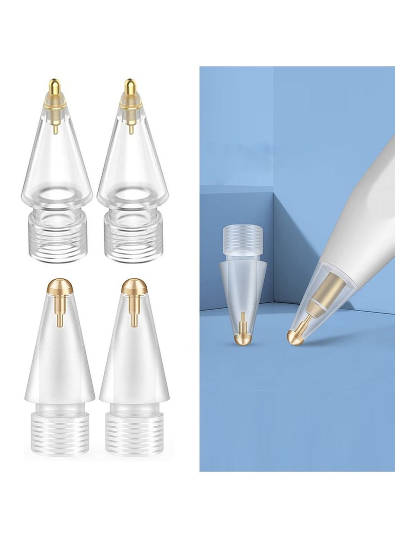 Generic - Tips for Apple Pencil with 4-Piece Pen Nibs No Wear Out Fine Point Precise Control for 1st Gen and 2nd Generation - Image 1