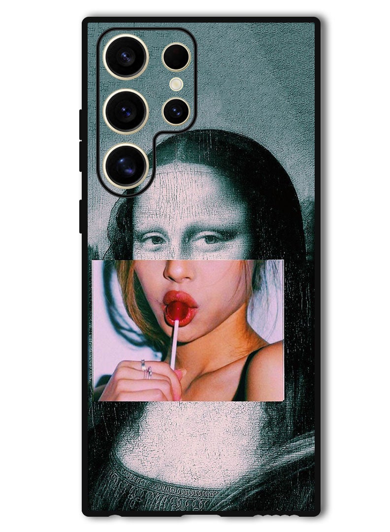 Theodor Protective Case Anti Scratch Shock Proof Bumper Cover For Samsung Galaxy S24 Ultra Mona Lisa 2  - Image 1