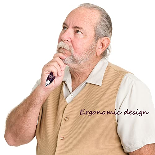 lyforx Short Fat Pens 6 Pcs Ergonomic Mini Pens For Tremor Arthritis Handicap Parkinson Cute Mini Pen Elegant Fat Pens Black Ink - Image 5