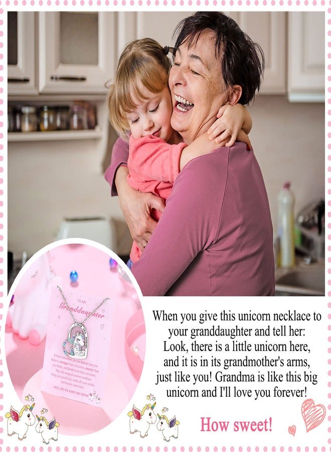 UPROMI Valentines Day Gifts for Kids Jewelry Granddaughter from Grandma Unicorn Necklace for Girls 4 6 8 3 5 7 Year Old Girl Birthday Christmas Gifts for Girls - Image 2