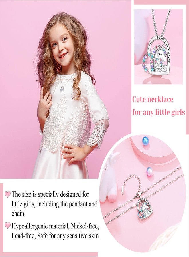 UPROMI Valentines Day Gifts for Kids Jewelry Granddaughter from Grandma Unicorn Necklace for Girls 4 6 8 3 5 7 Year Old Girl Birthday Christmas Gifts for Girls - Image 4