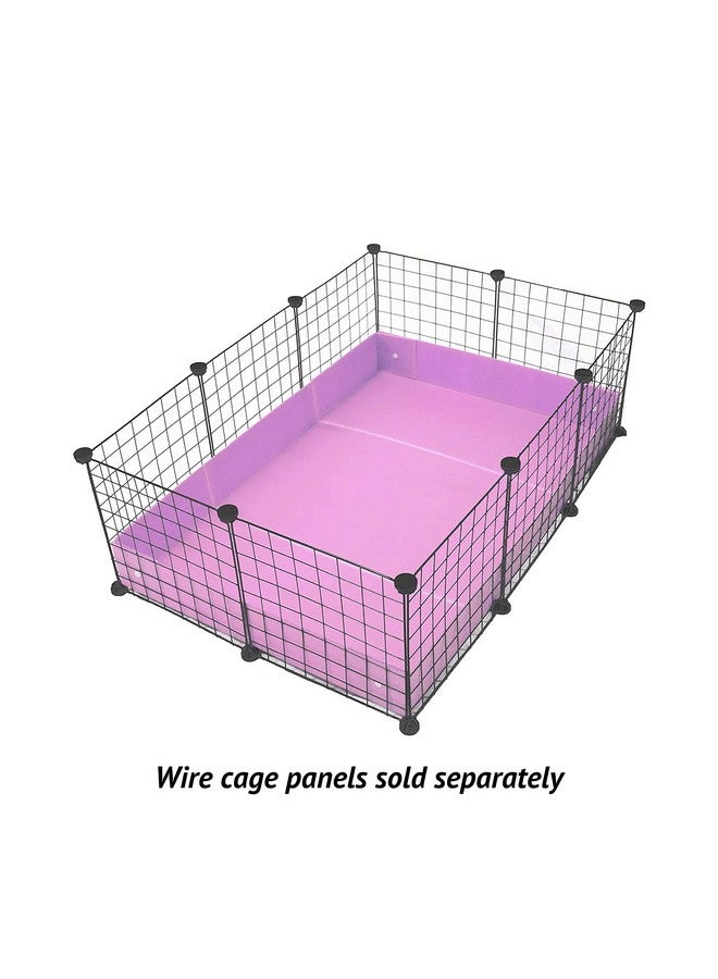 Midlee Guinea Pig Corrugated Plastic Cage Liners - 2 x 3 Panel Size - Purple - Image 4