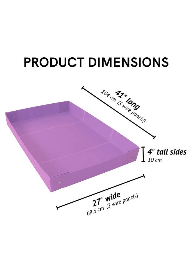 Midlee Guinea Pig Corrugated Plastic Cage Liners - 2 x 3 Panel Size - Purple - Image 5