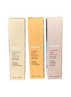 Glossier Glossier Balm Dotcom Trio Mango Birthday Coconut Size 05 fl oz  15 ml 