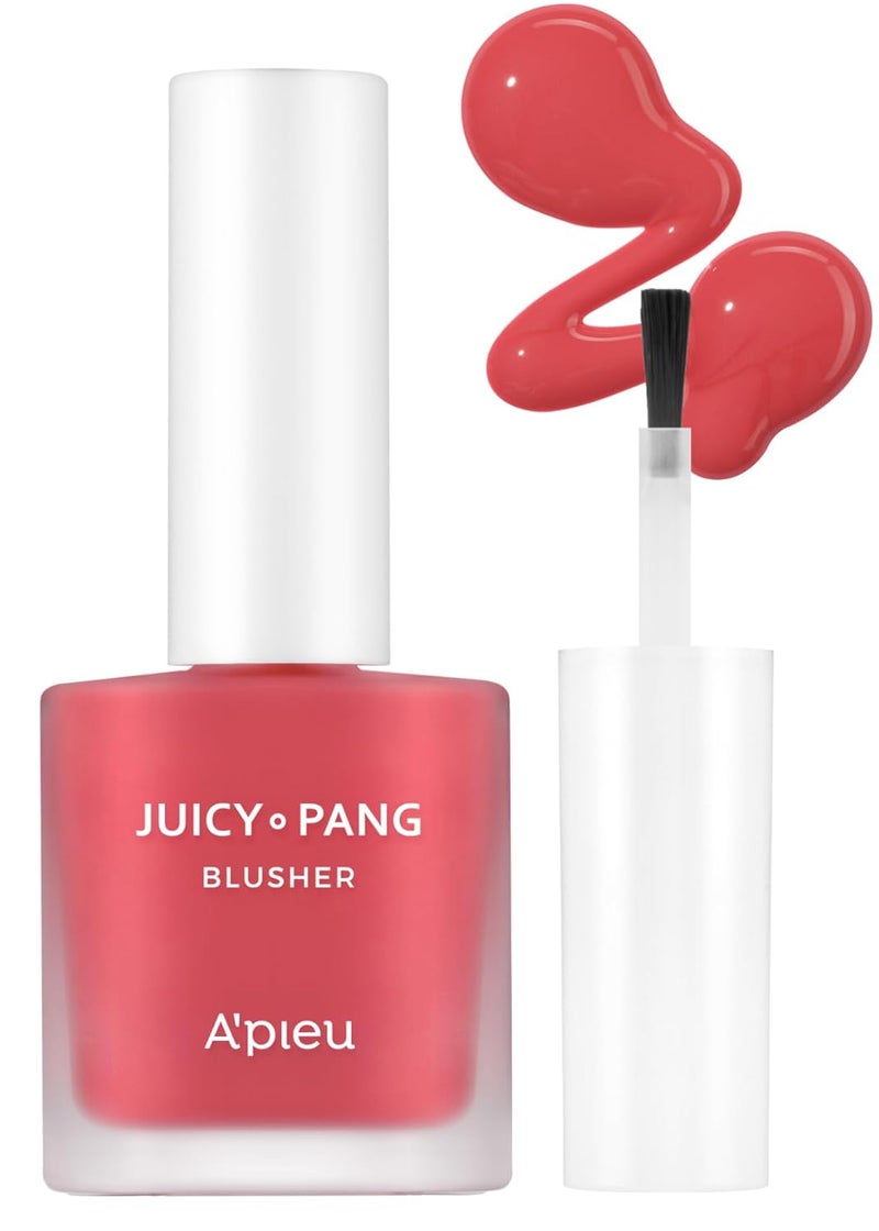 APIEU JUICYPANG WATER BLUSHER RD01  Popping Cherry Korean Liquid Blush For Cheeks K Beauty Makeup
