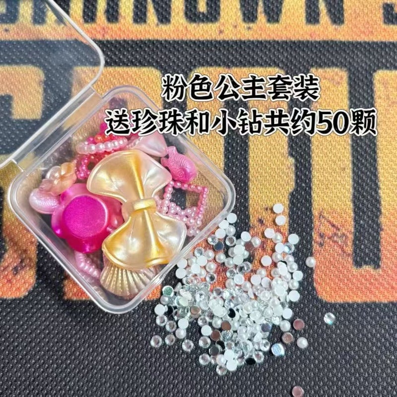 Ready Stock Children'S Christmas Stage Makeup Butterfly Flower Shell Sequin Makeup Face Jewelry Performance Makeup - Image 1
