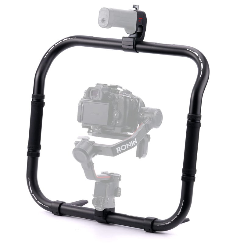 Tilta Basic Ring Grip Plus Compatible with DJI RS2 RS3 Pro RS4 RS4 Pro RS5 Dual Handle Gimbal Support Expandable Power Options Aluminum Alloy - Image 2