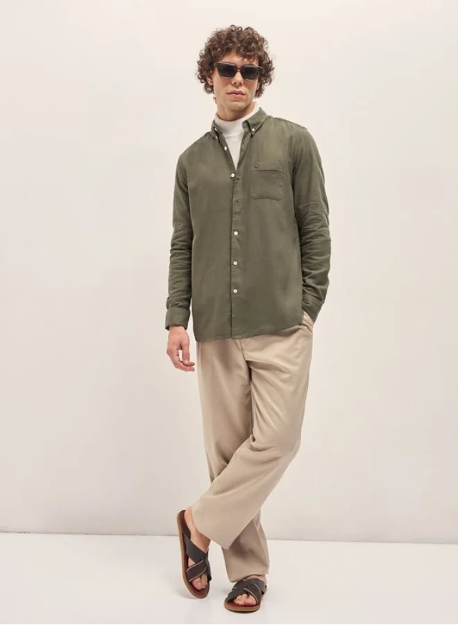 THE BEAR HOUSE Men's Shirt for Casual and Formal Wear | Classic Button-Down Style for Office, Daily Use, Travel, Events & All-Season Outfits | Versatile & Stylish Wardrobe Essential for Every Occasion