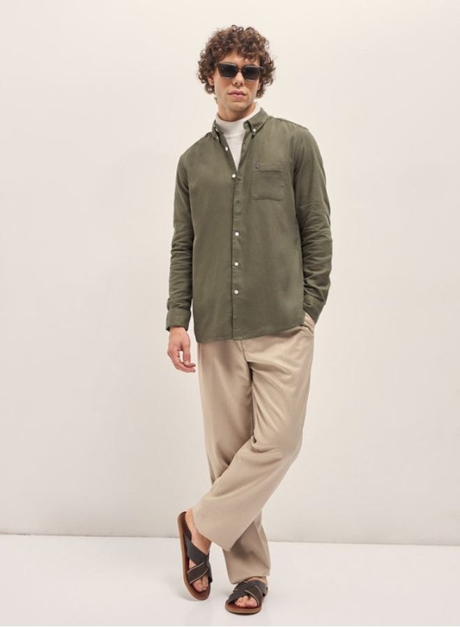 THE BEAR HOUSE Men's Shirt for Casual and Formal Wear | Classic Button-Down Style for Office, Daily Use, Travel, Events & All-Season Outfits | Versatile & Stylish Wardrobe Essential for Every Occasion - Image 4