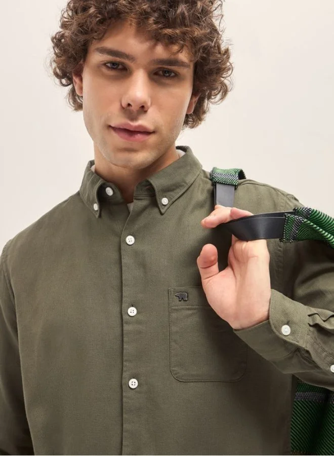 THE BEAR HOUSE Men's Shirt for Casual and Formal Wear | Classic Button-Down Style for Office, Daily Use, Travel, Events & All-Season Outfits | Versatile & Stylish Wardrobe Essential for Every Occasion