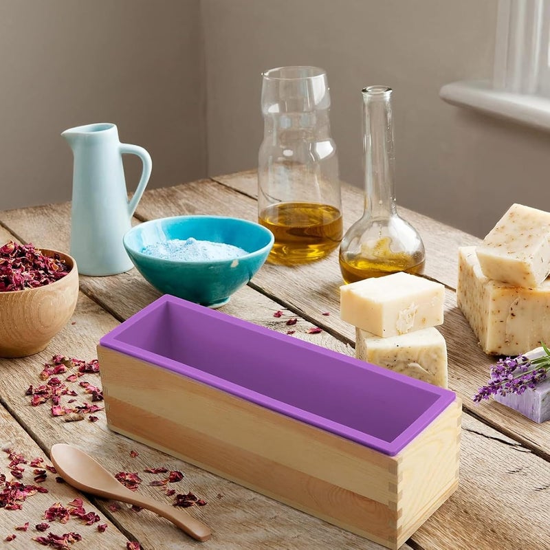 Undy Soap Making Tool, Wooden Box and Lid, 1 Set - Image 2
