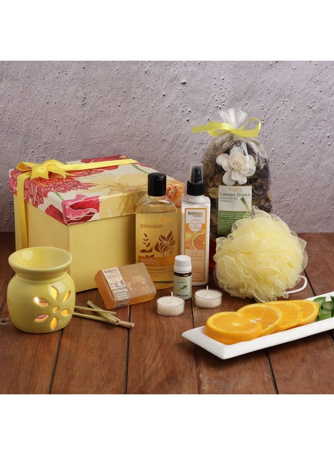 BodyHerbals Beautiful Day Bath And Body Care Gift Set For Women & Men - Skin Care Hamper With Signature Vanilla & Orange Range - Premium Gift Packaging - Pampering Kit For All Occasions - Set Of 7 Pcs - Gift For Birthdays, Anniversary And Special Celebrations - Image 3
