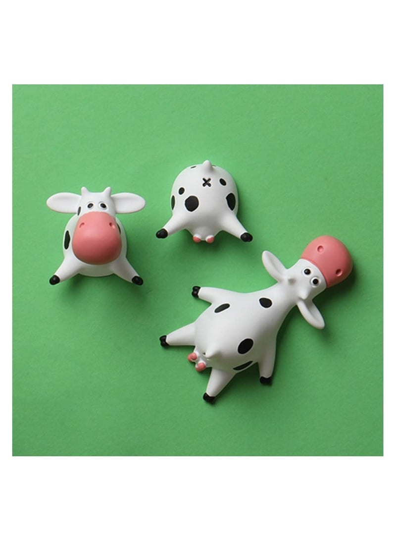 Funny 3D Cow  Resin Refrigerator Magnets -  Decorative Stickers for Kitchen, Office, Whiteboard, Lockers & Photos - Set of 3  - Image 5