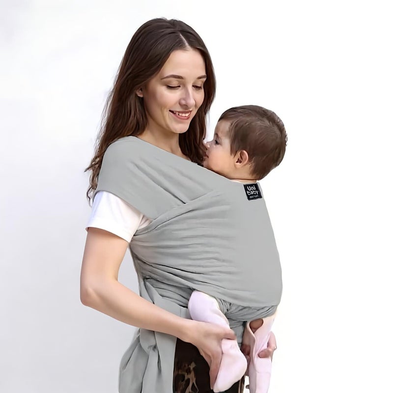 Wrap Newborn Baby Carrier BY HAPPY KIDDO Multicolor (grey)