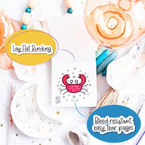 A Brighter Year Adult Mini Coloring Book – Premium Pocket Size 3”x 3” Travel Coloring Book, Thick No-Bleed Paper, 50 Pages, Lay Flat Binding, For Stress Relief & Mindfulness - Color The Cosmos Edition - Image 3