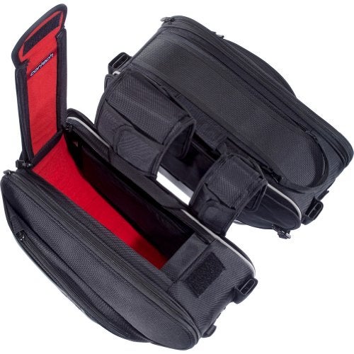 Cortech Super 2.0 36-Liter Motorcycle Saddlebag - Black / 16.9”L x 6.7”W x 10.2”D - Image 3