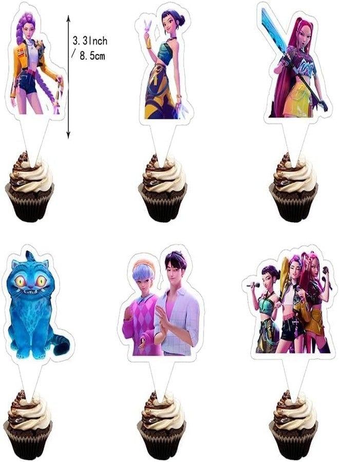 squishy Birthday Decoration Kit, Anime and K-POP Themed Party Decorations, DIY Celebration Set for Girls, Includes Vibrant Decoration Items for Birthday Party - Image 3