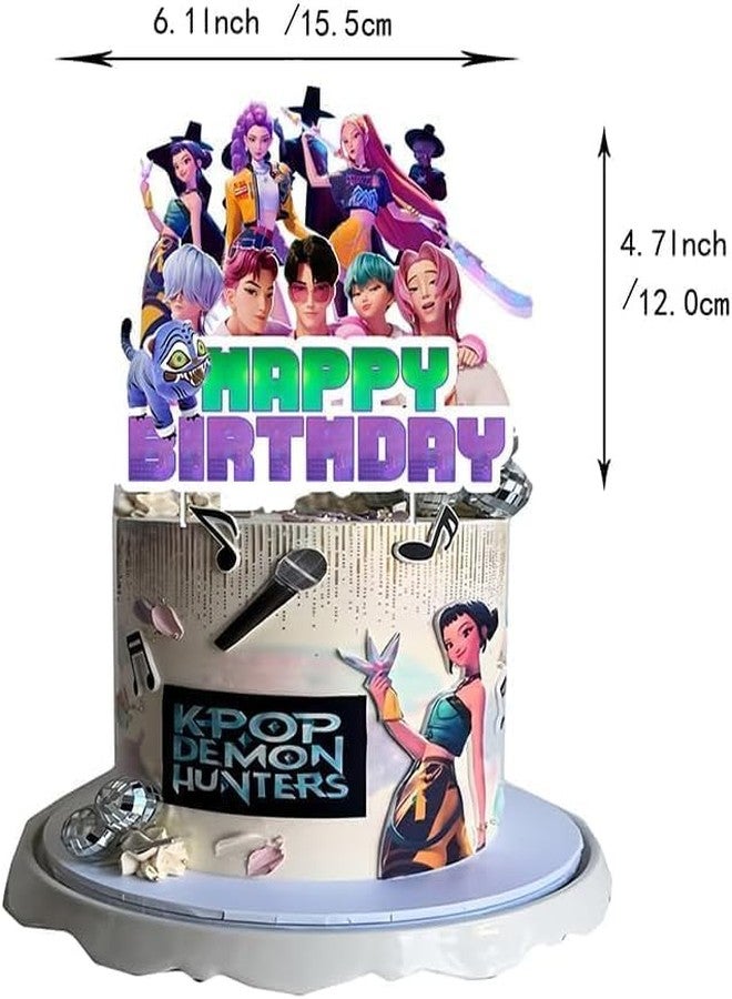 squishy Birthday Decoration Kit, Anime and K-POP Themed Party Decorations, DIY Celebration Set for Girls, Includes Vibrant Decoration Items for Birthday Party - Image 2
