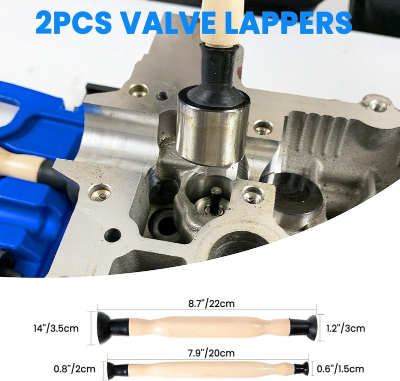 PUNMEW Valve Spring Compressor Tool Set with Valve Lapping Tools - Image 5