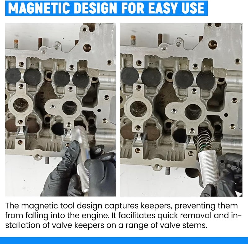 PUNMEW Valve Spring Compressor Tool Set with Valve Lapping Tools - Image 2
