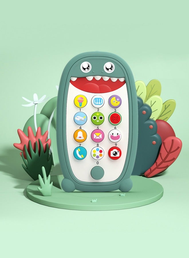 SYOSI Baby Musical Toys, Teething Phone Toy for Babies   Play and Learn for Children and Toddlers, Baby Shark Phone Toys with Light and Sound, Preschool Birthday Gift for Girl Boy 18+ Months RED - Image 1